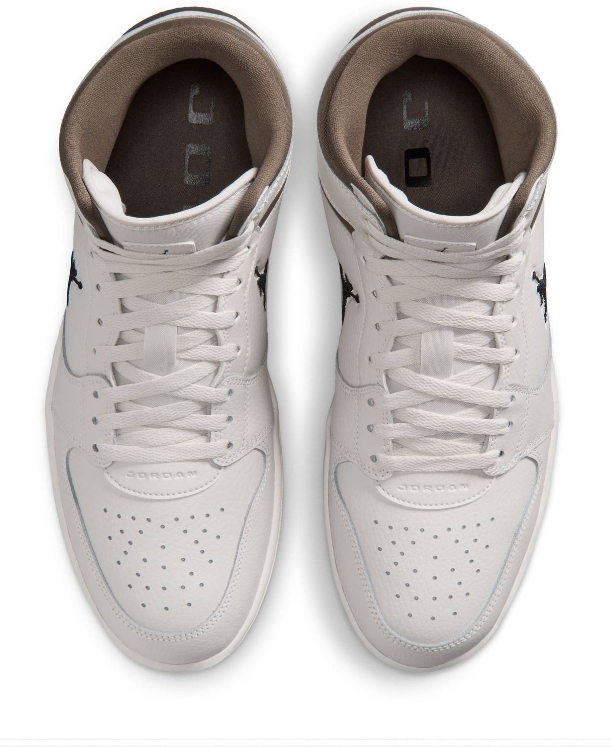 NIKE Jordan Court Connect Mid Sneakers For Men Gray - Image 5