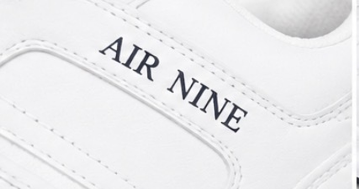 Image of AIR NINE Sneakers For Men (White, 10)