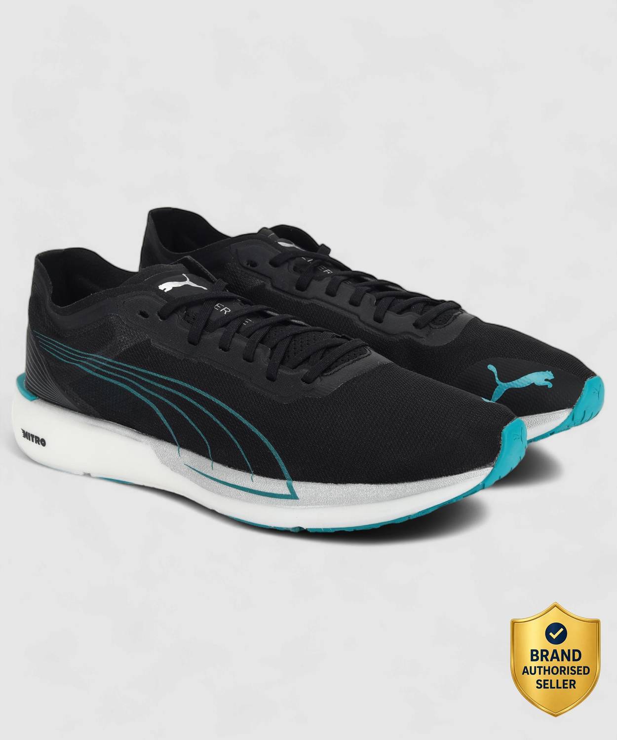 PUMA Liberate Nitro Black Running Shoes For Men - Image 1