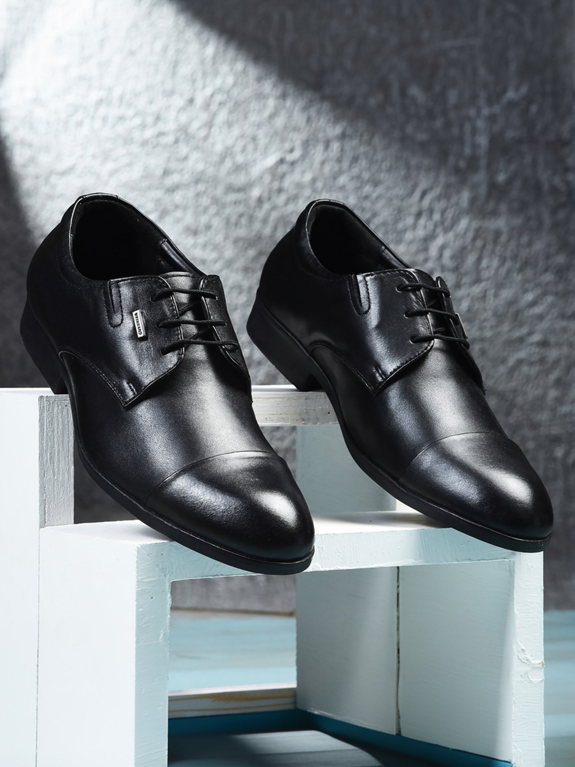 Image of WOODLAND Formal Office Wear Leather Premium Comfortable Lace Up For Men