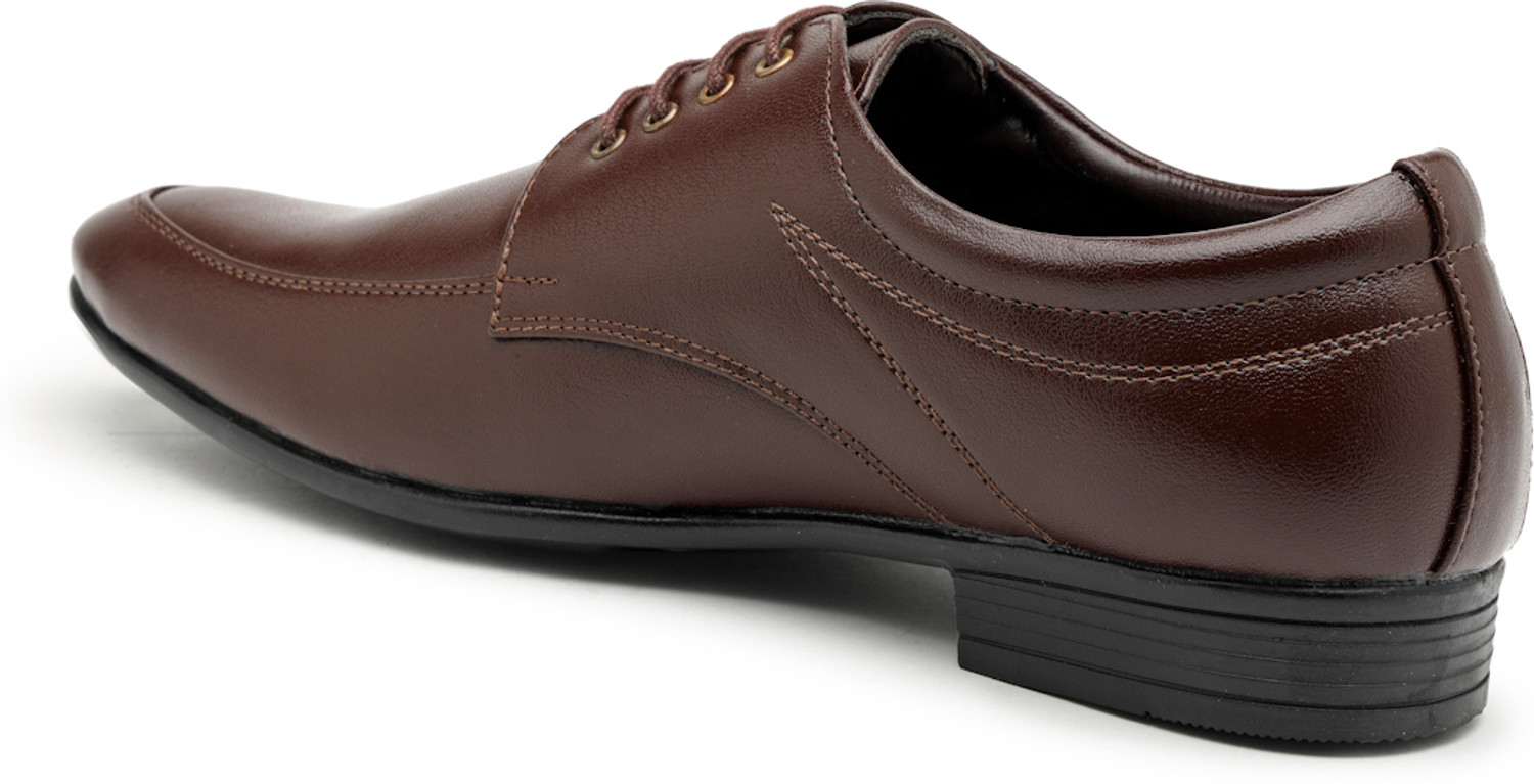 Image of action Dotcom OFFICE-252 Classy Trendy Comfortable lightweight Formal Lace-Up Derby For Men