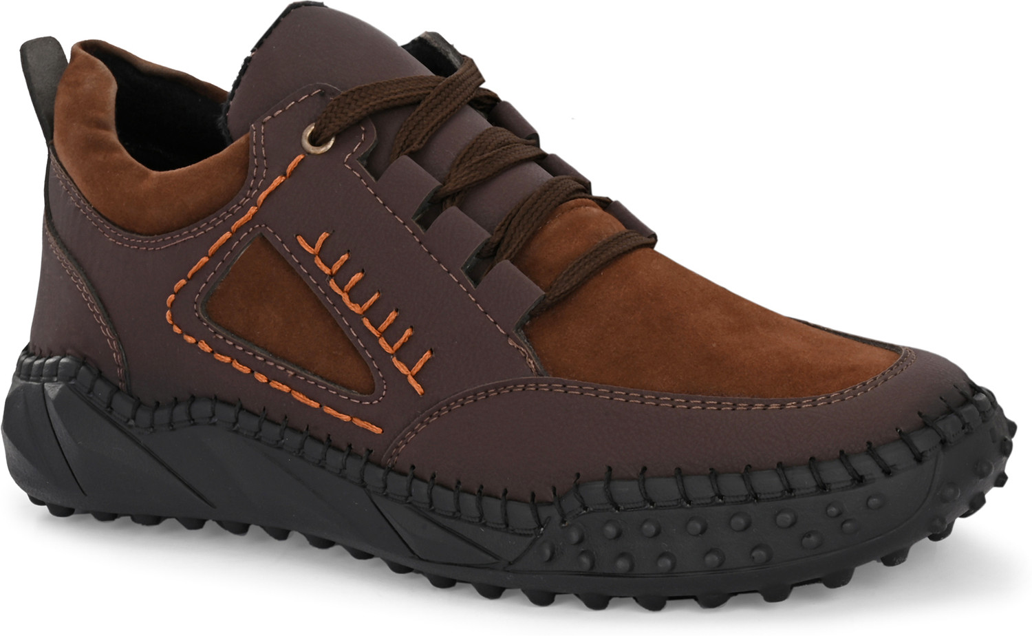 Image of JK PORT Synthetic Leather Contrast Stitch Casual Shoes Sneaker for men Casuals For Men