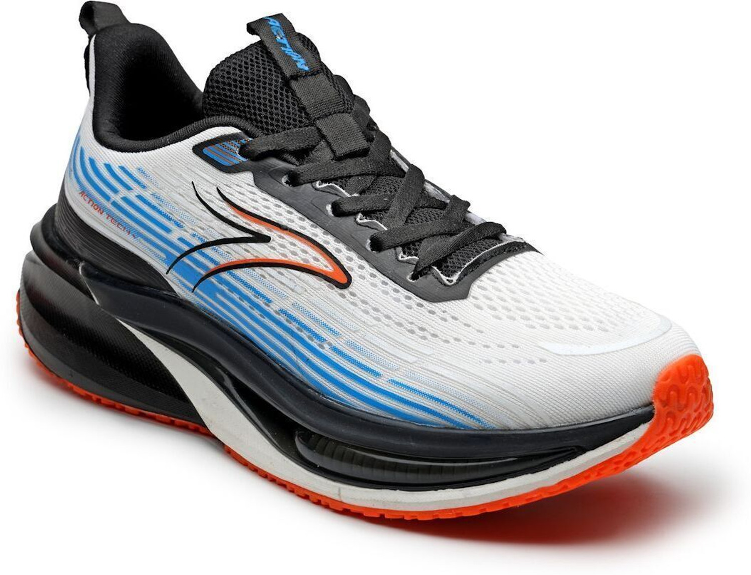 Image of action Athleo TURBO-2503 Lightweight | Breathable | Comfortable Sports Lace-Up Running Shoes For Men