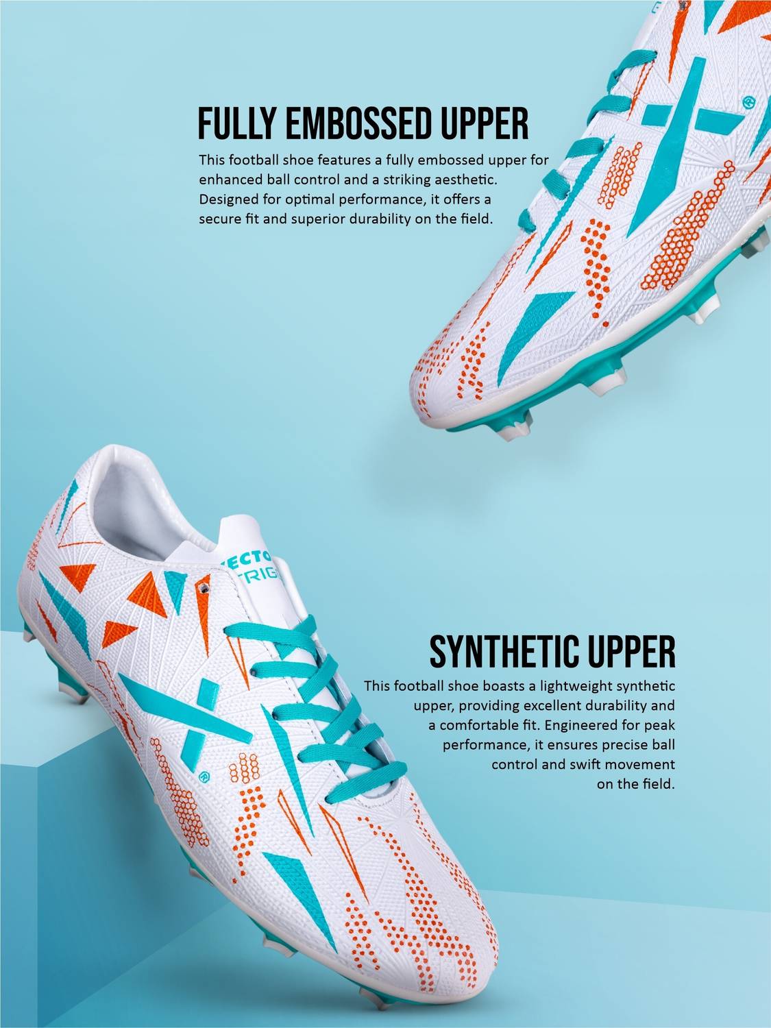 VECTOR X Trigger 3D Synthetic Leather Football Shoes - Image 4
