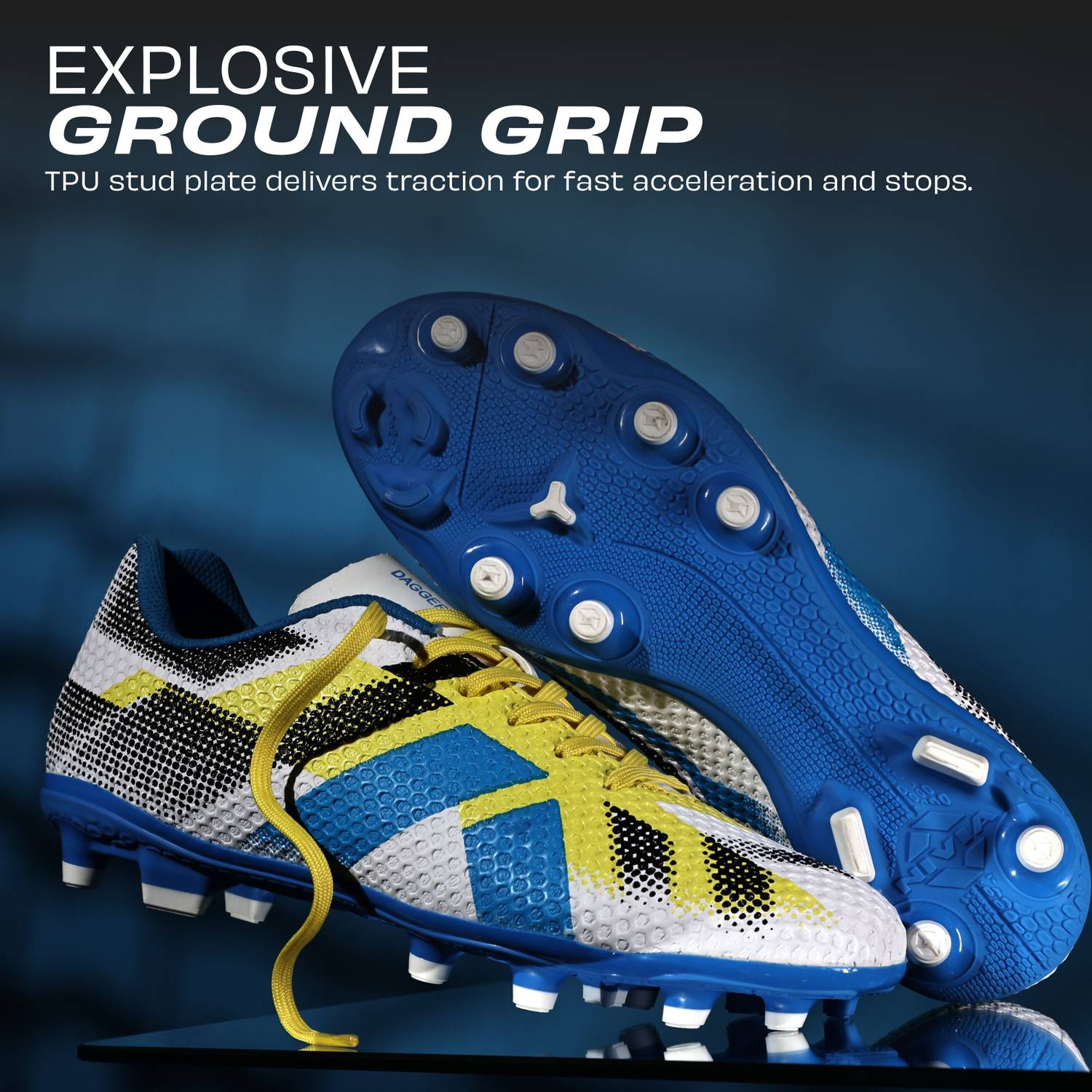 NIVIA DAGGER Football Shoes For Men White - Image 4