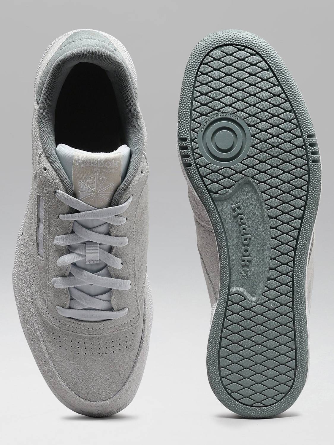 REEBOK CLUB C 85 Men's Gray Sneakers - Image 4