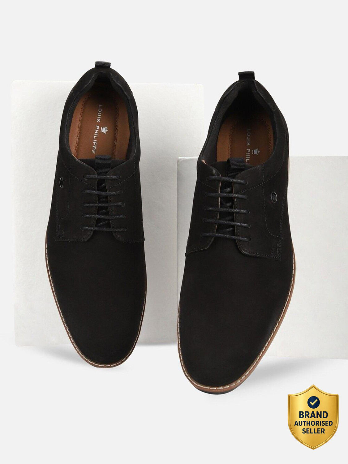 Image of Allen Solly Men Black Lace Up Shoes Lace Up For Women