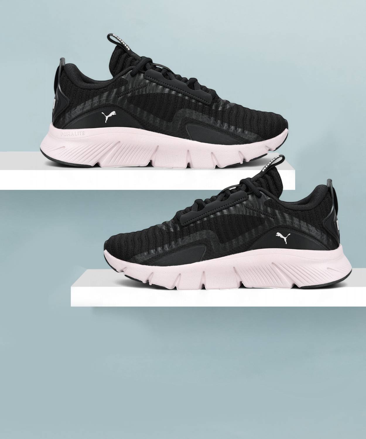 PUMA FlexFocus Lite Better Knit Wns Running Shoes For Women (Blac