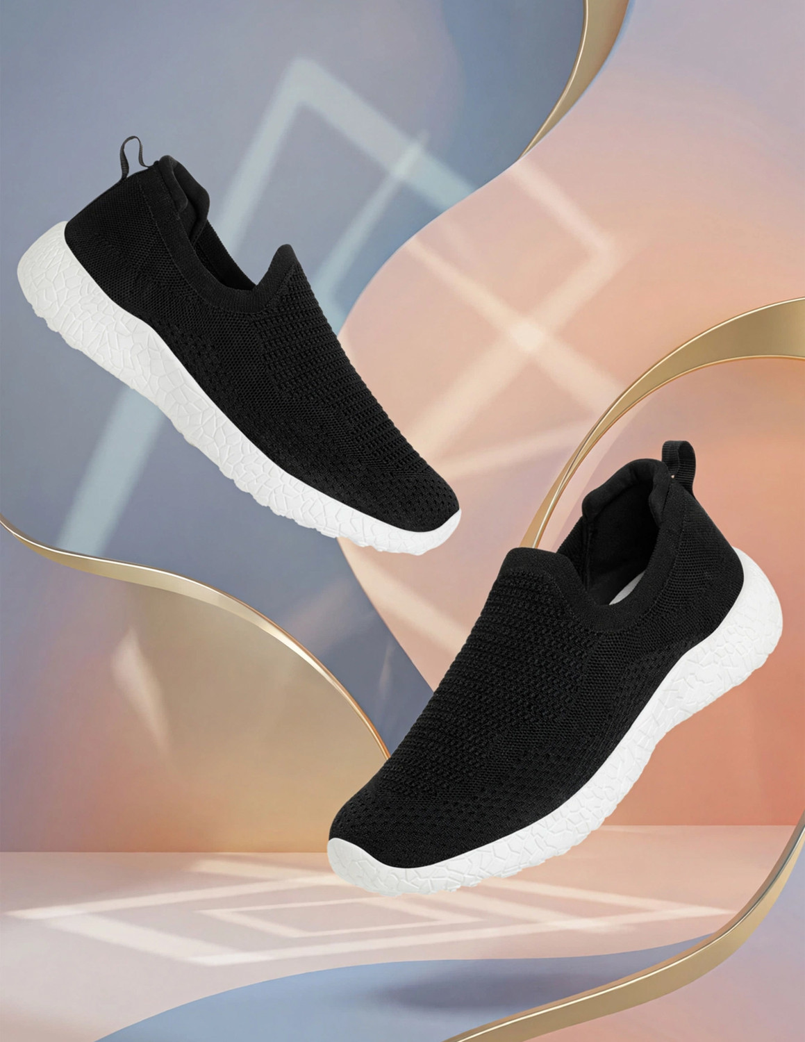Image of KANGAROOZ Men's Sports Shoes & Slippers Combo | Lightweight Gym & Daily Wear Running Shoes For Men
