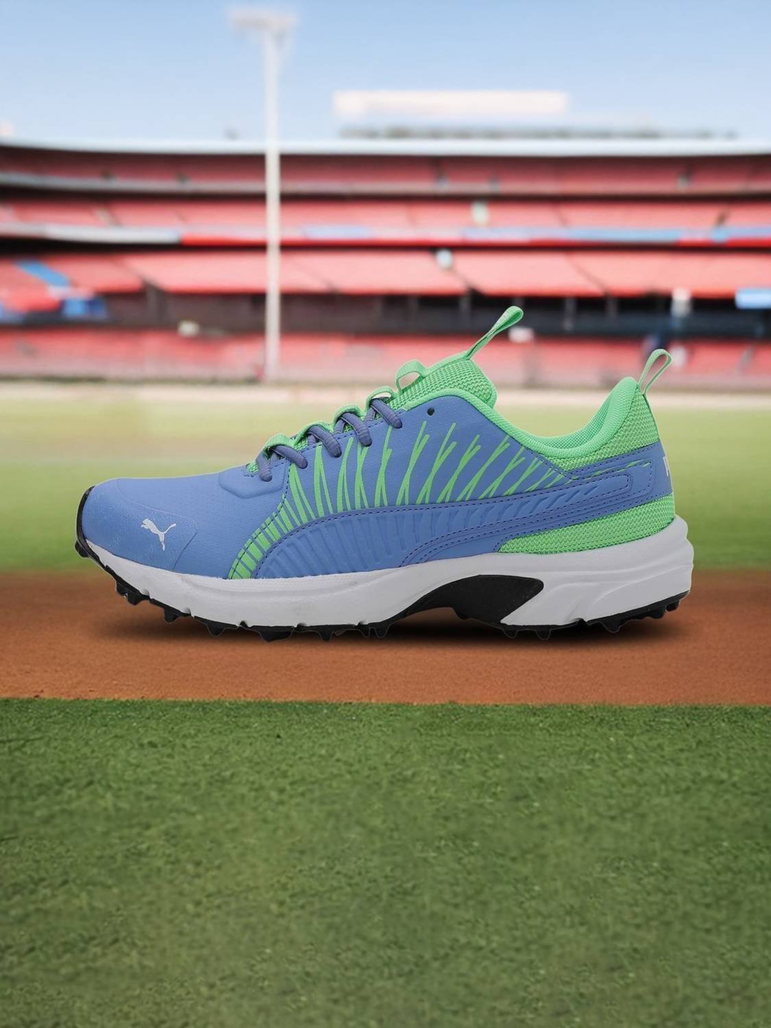 PUMA Cricket Square Cricket Shoes For Men Blue - Image 3