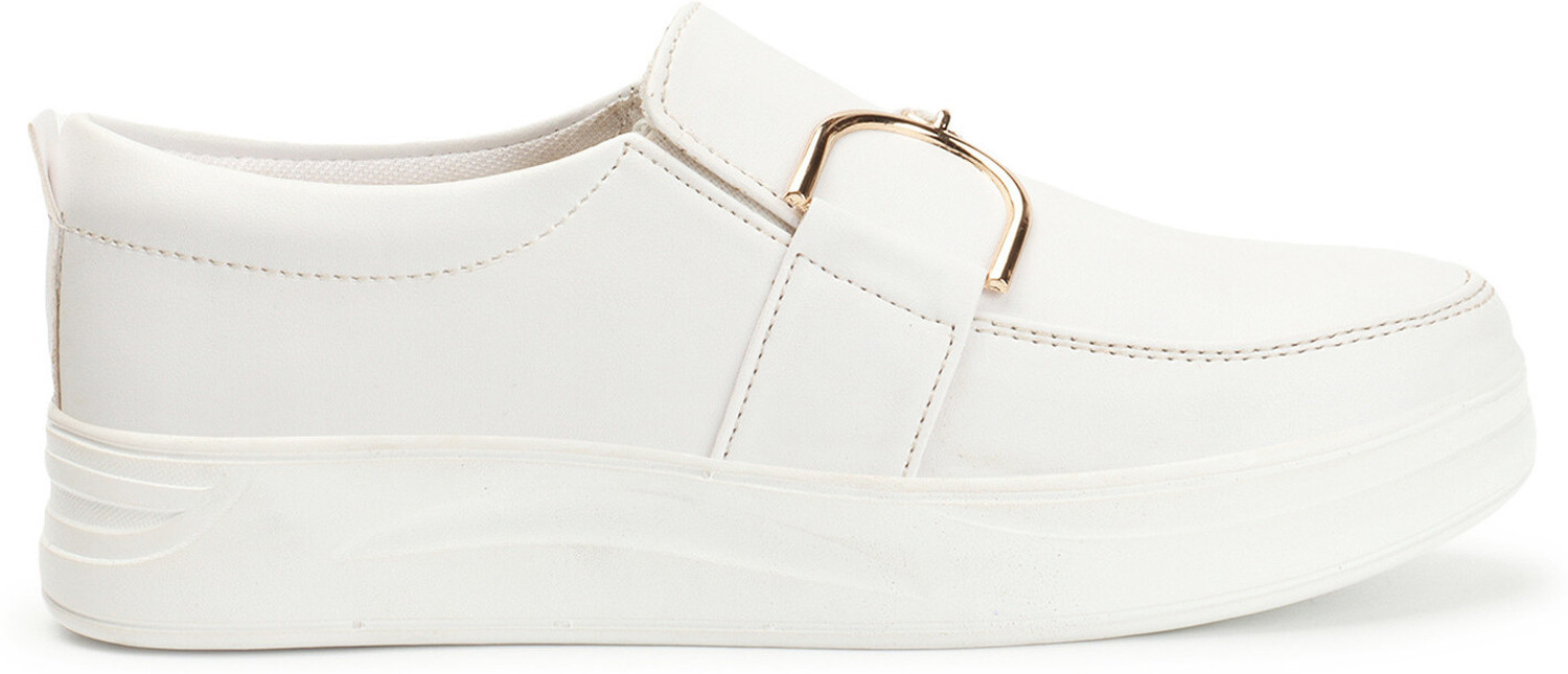 Image of HimQuen Women buckle detailed synthetic moccasins for girls Loafers For Women
