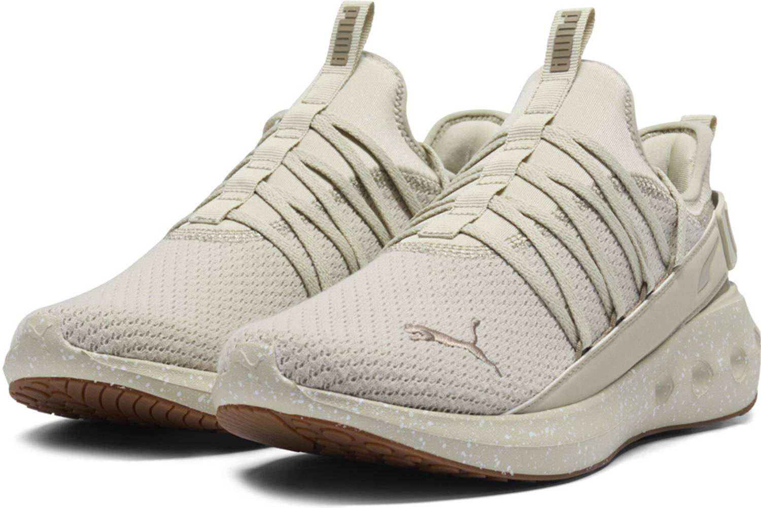 PUMA Softride Carson Speckle Running Shoes For Men Beige - Image 5