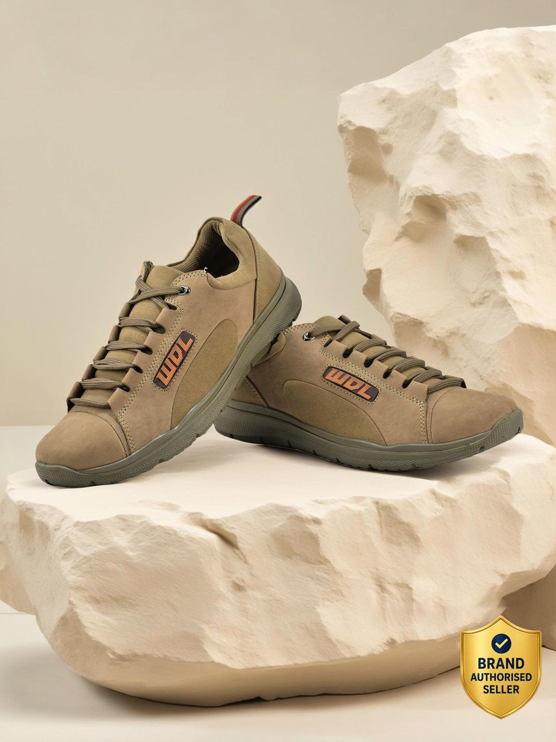 Image of WOODLAND Lace Up Lightweight Breathable Comfortable Daily Use Casuals For Men