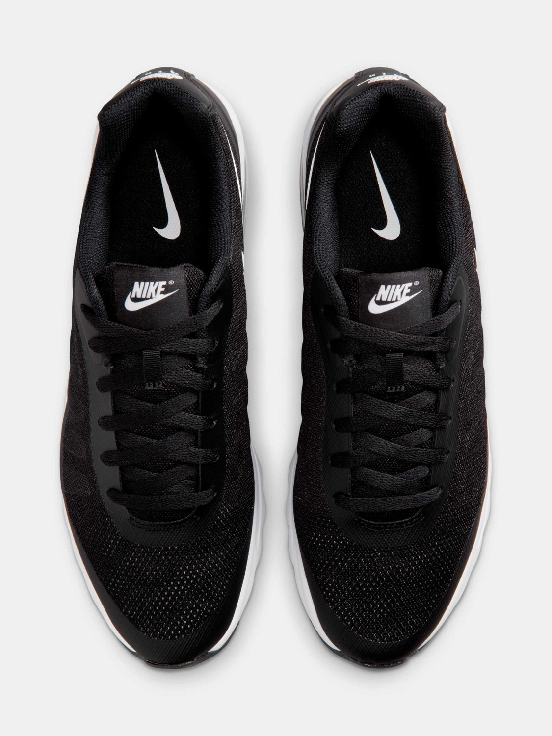 Image of NIKE Air Max Invigor Running Shoes For Men (Black, 10)