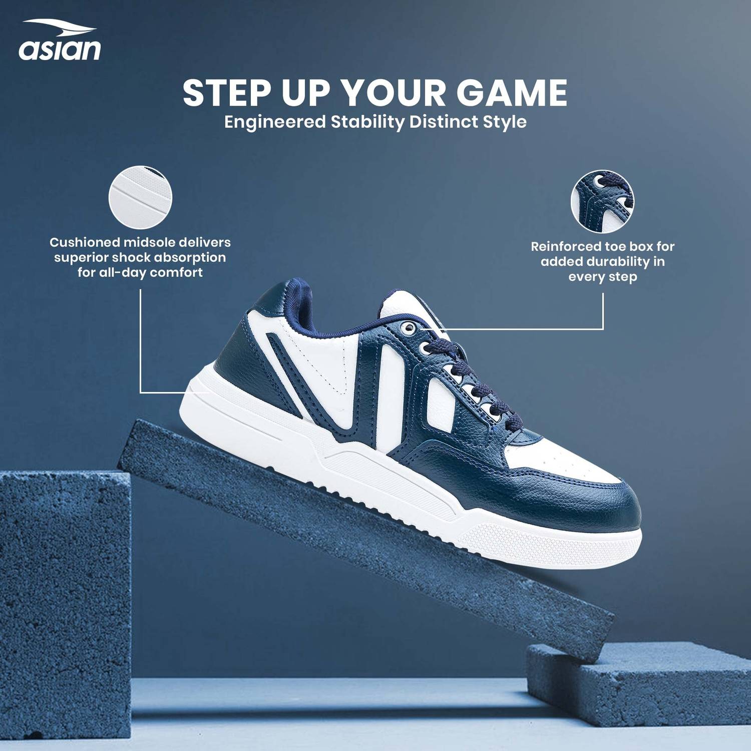 asian Cruzer-02 Men's Sneakers | Stylish & Lightweight Casual