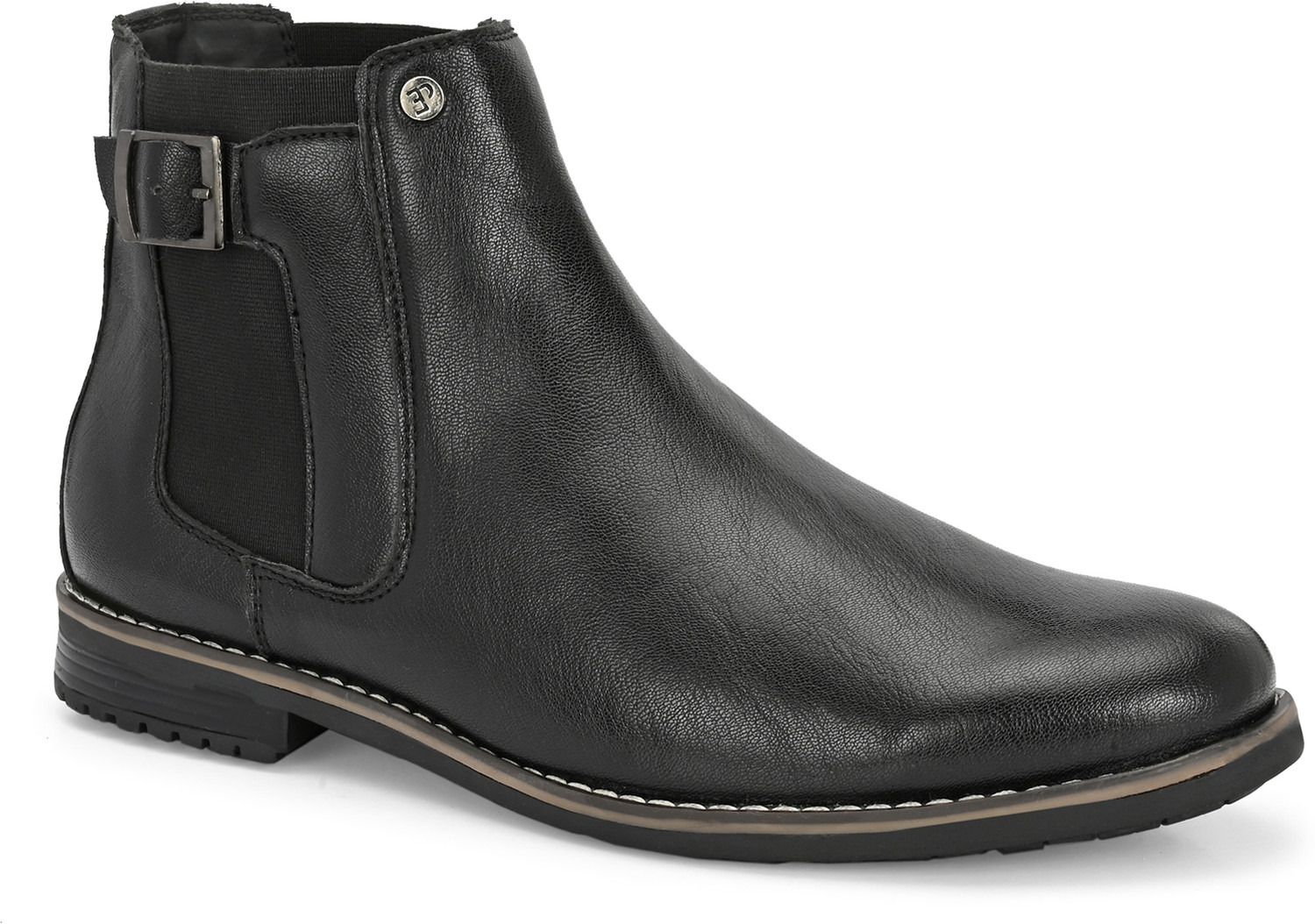 Image of EL PASO Faux Leather | Premium Black | Lightweight Comfort |Formal & Party Wear for Men Boots For Men
