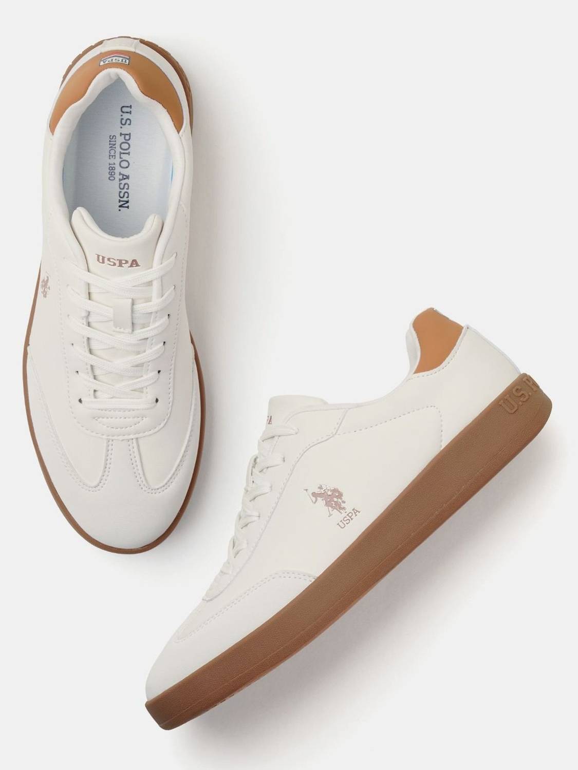 U.S. POLO ASSN. Men's Beige Sneakers - Image 2