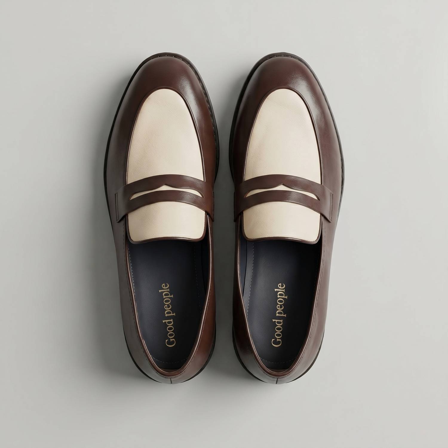 Good People Bicolor Penny Loafer Brown - Image 2