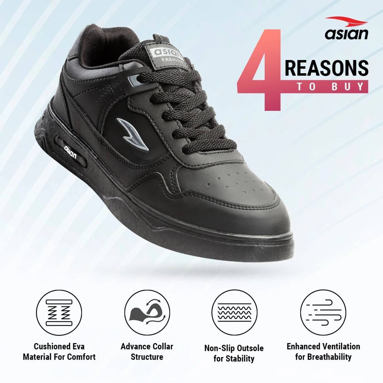 asian Boston-01 Chunky Sneakers For Men - Image 3