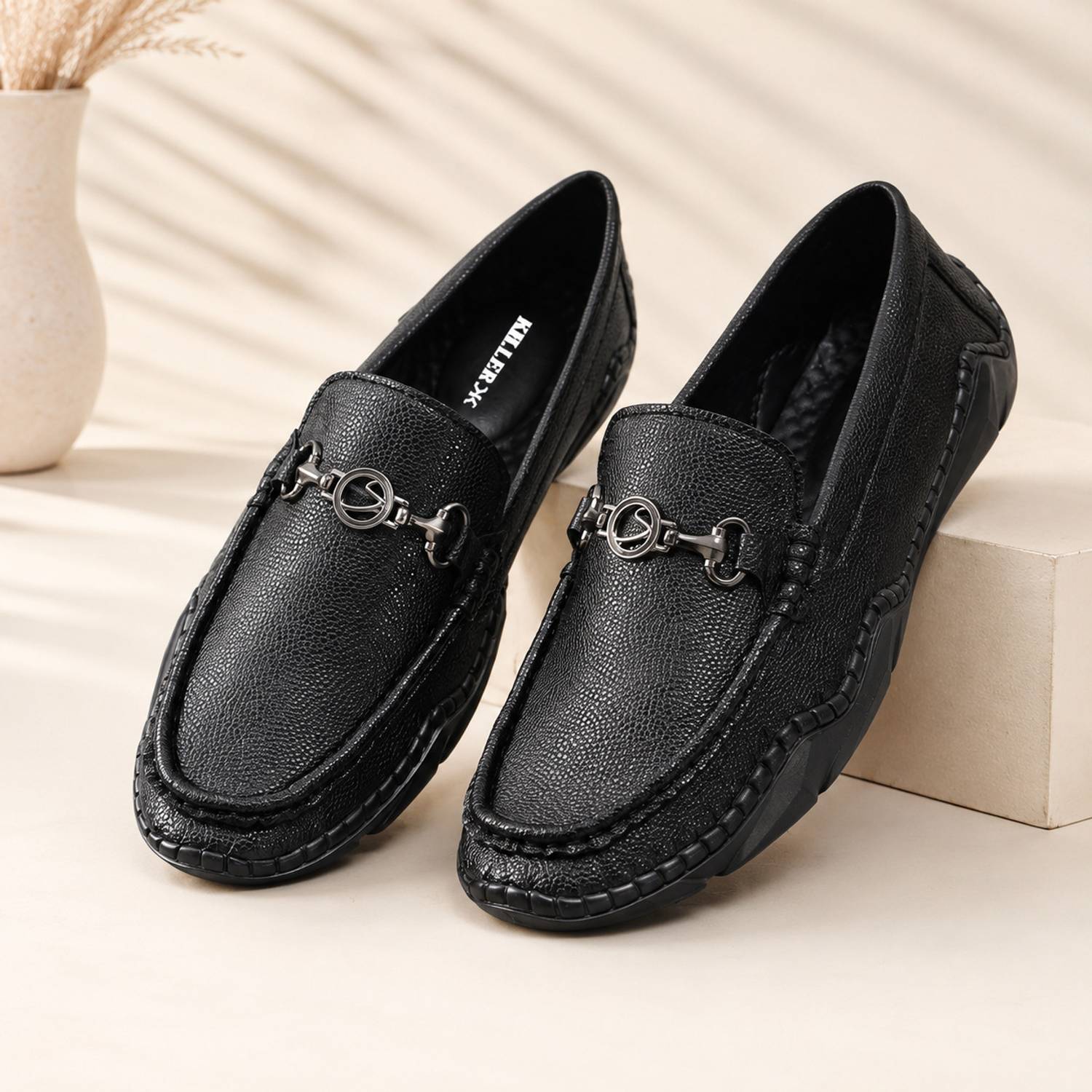 KILLER Men's Black Loafers - Image 1