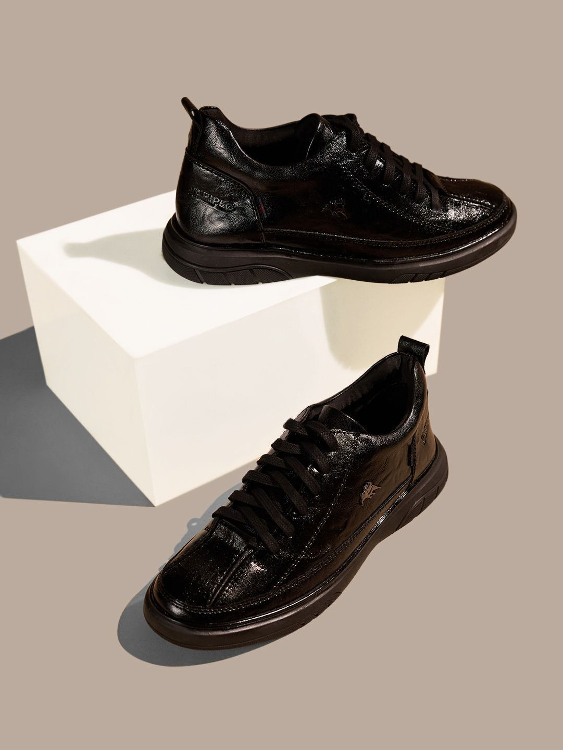 Image of BUCKAROO Vegan Leather Casual Shoes Casuals For Men