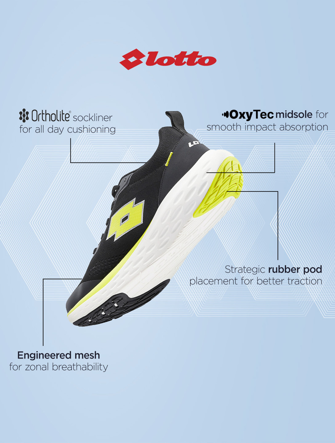 Image of LOTTO Aerostep Running Shoes For Men