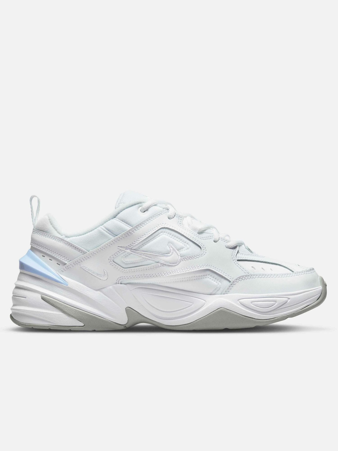 nike m2k tekno silver white
