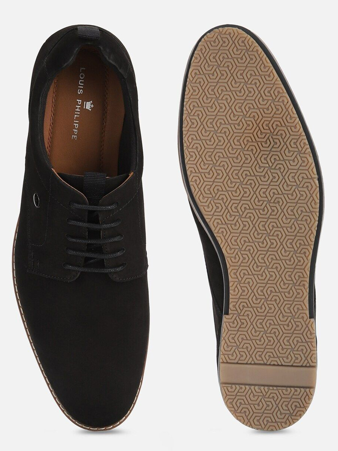 Image of Allen Solly Men Black Lace Up Shoes Lace Up For Women