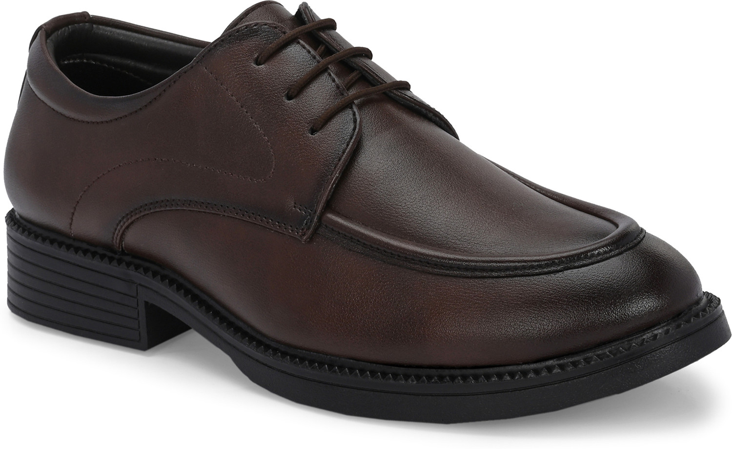 Image of HERE&NOW Formal Solid Derby Derby For Men