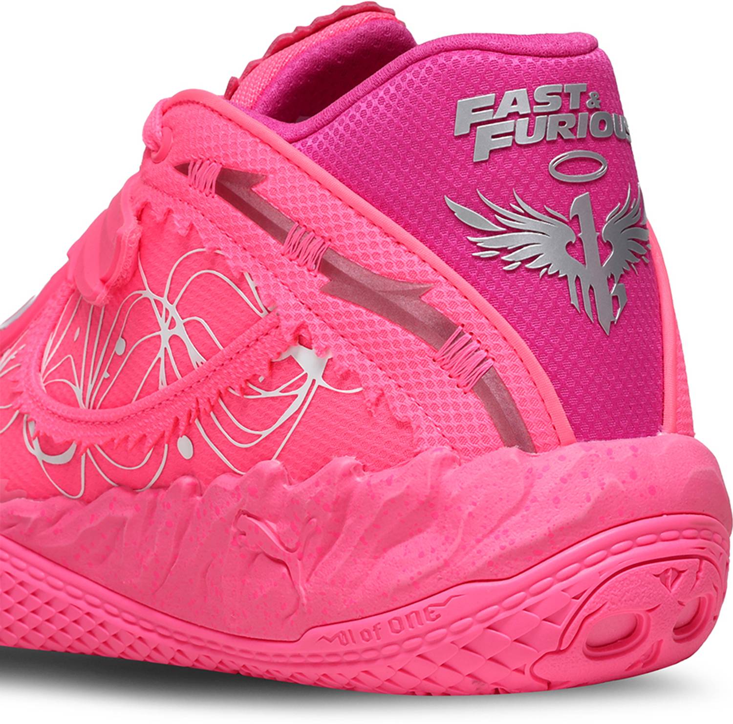 PUMA MB.05 Fast & Furious MIA Basketball Shoes Men Pink - Image 4