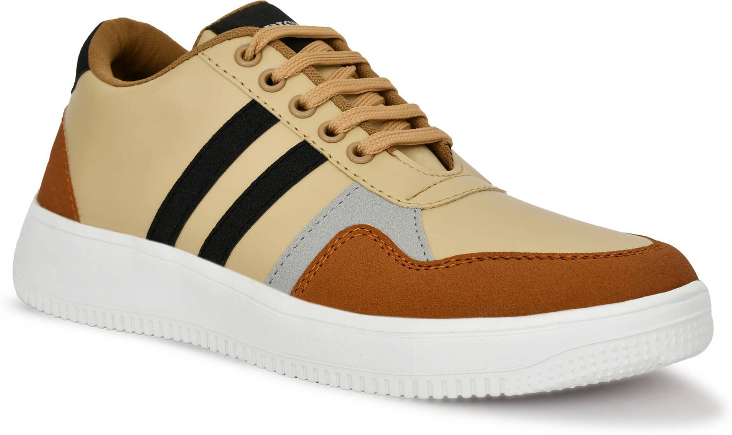 Eristine Men's Versatile Casual Brown Sneakers - Image 3