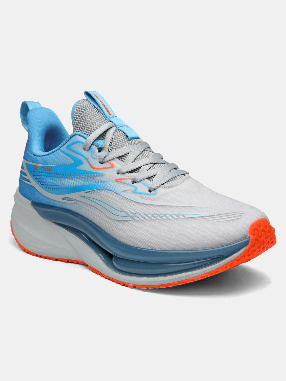 Image of action TURBO-2401 Comfortable Lightweight Breathable Durable Sports Lace Ups Running Shoes For Men
