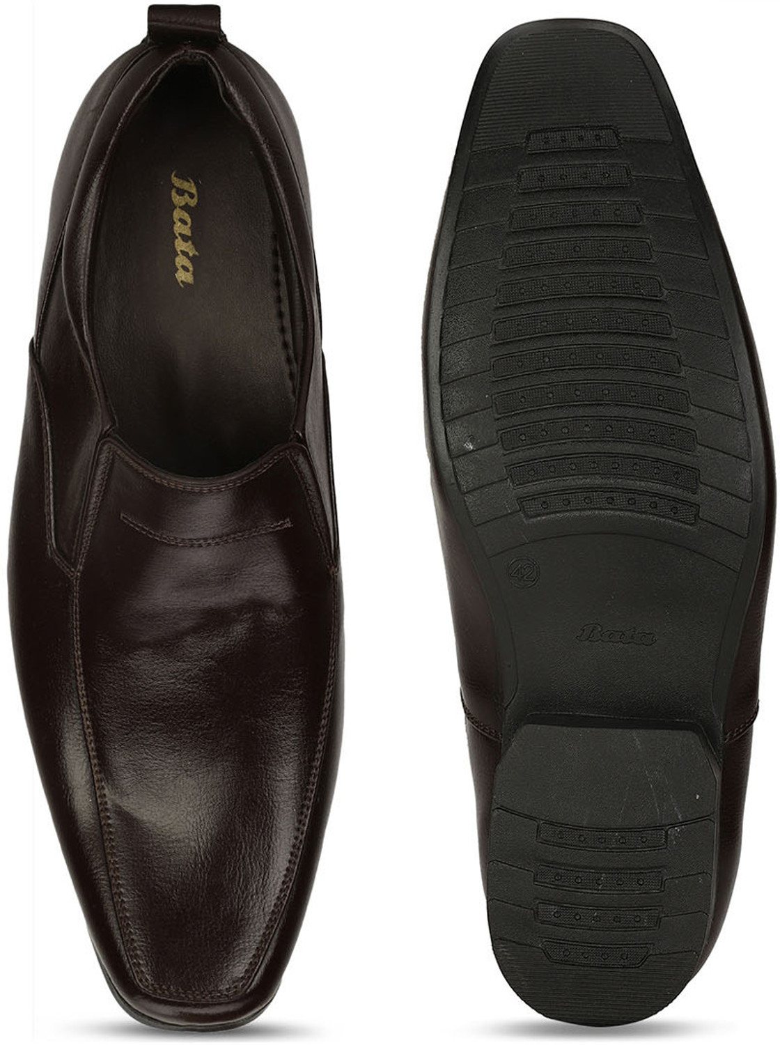 Image of Bata Men's Formal Slip-On Shoes - Elegant Comfort for Office & Events Slip On For Men