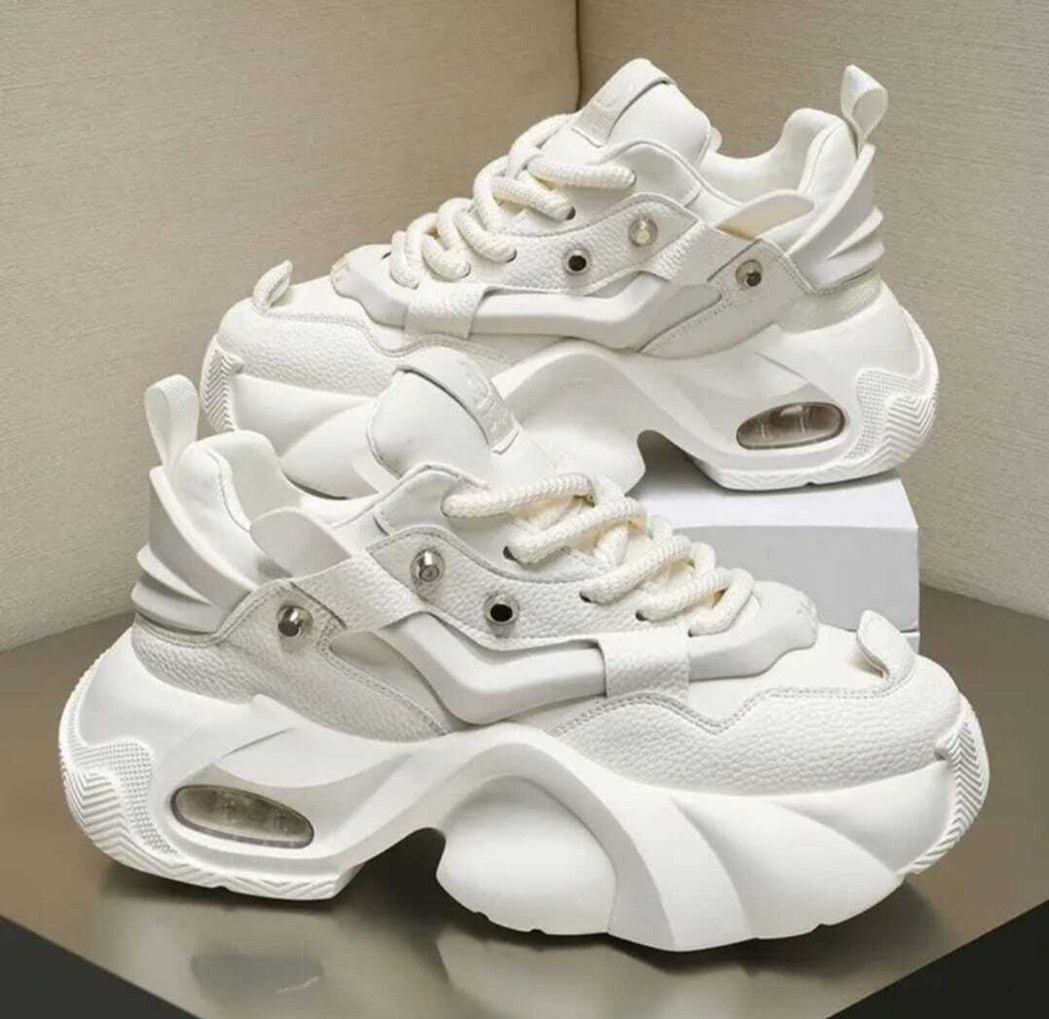 Image of tigonis WHITE SHOES PREMIUM QUALITY SNEAKERS Sneakers For Men
