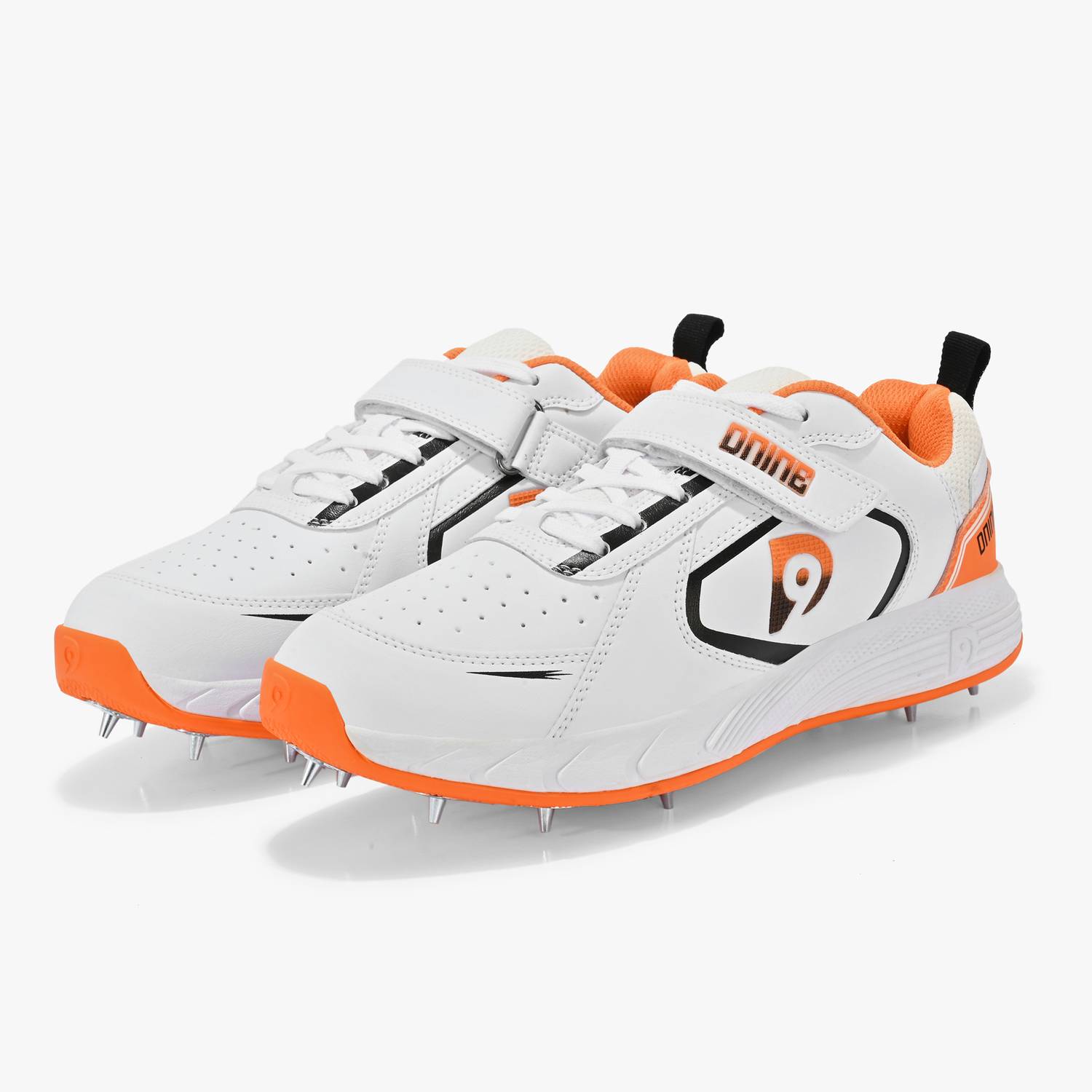Dnine BOLT-Bowling Spikes Cricket Shoes For Men White - Image 1