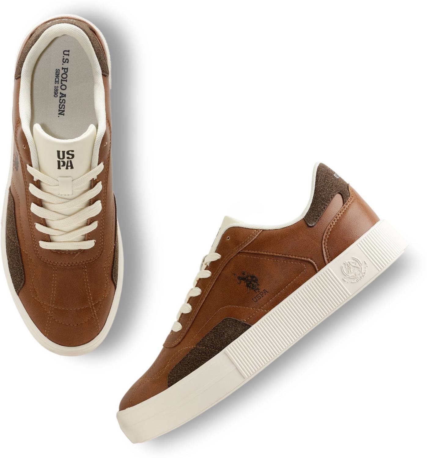 U.S. POLO ASSN. ZYRON Men's Brown Sneakers - Image 2