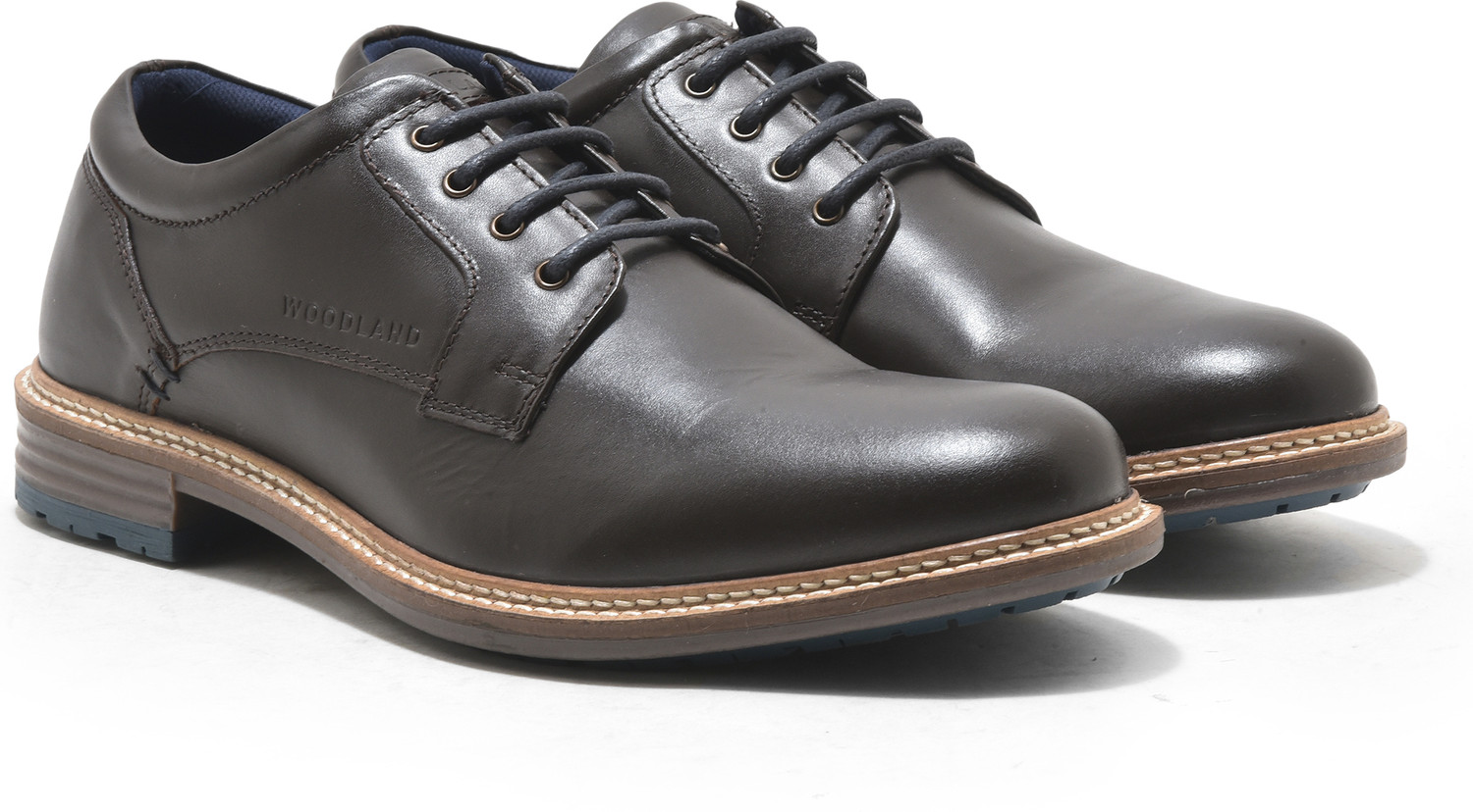 Image of WOODLAND Formal Office Wear Leather Premium Comfortable Lace Up For Men