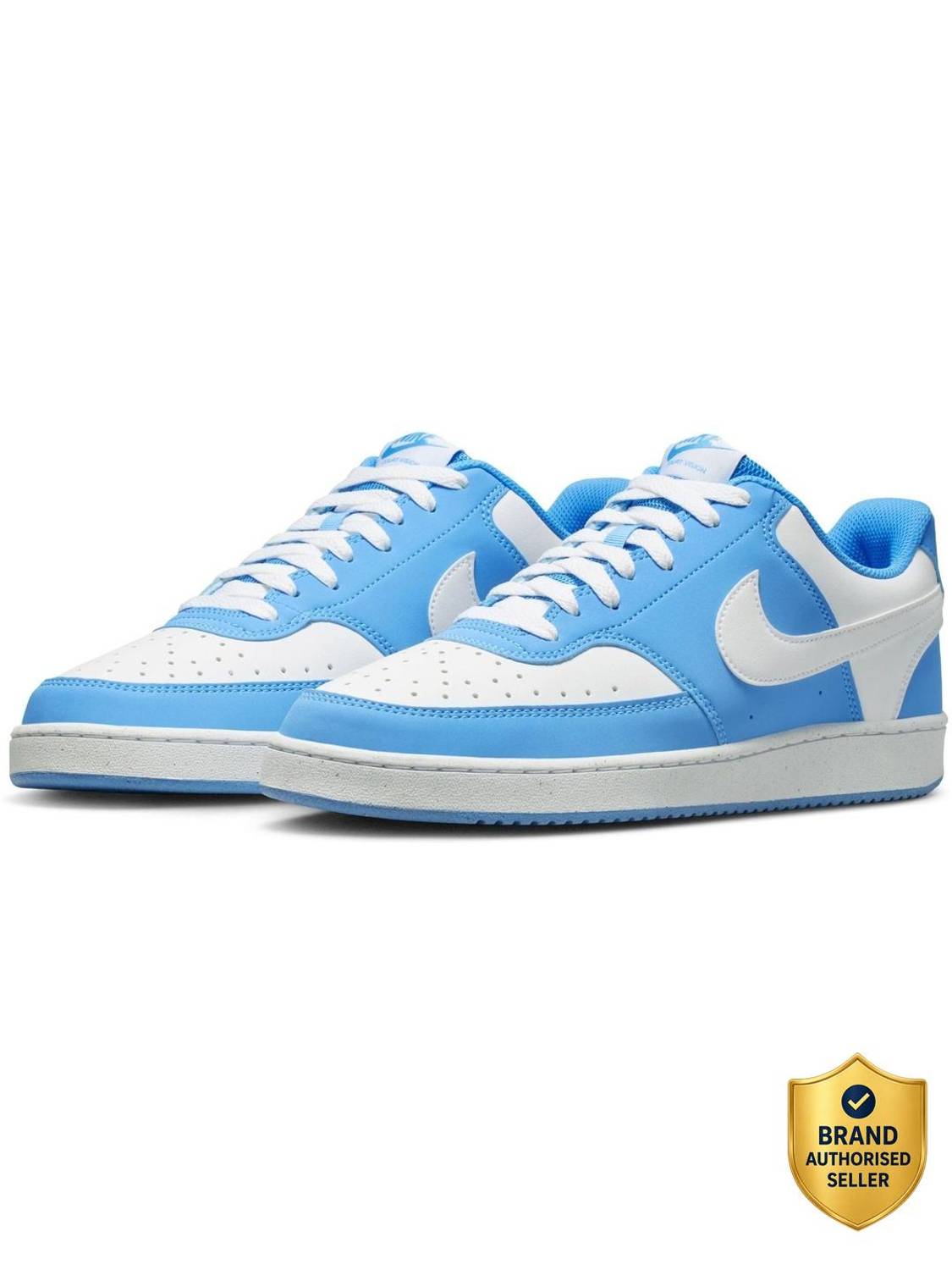 NIKE Court Vision Low Basketball Shoes For Men Blue - Image 1