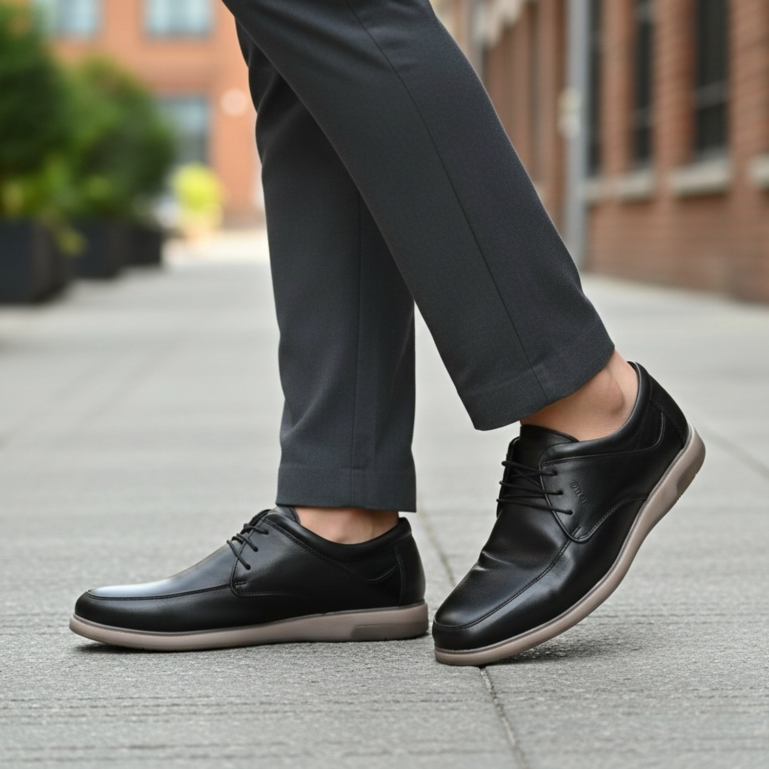 Image of FOR-B FOR-B Premium Men's Smart Casual Derby Leather Shoes Casuals For Men