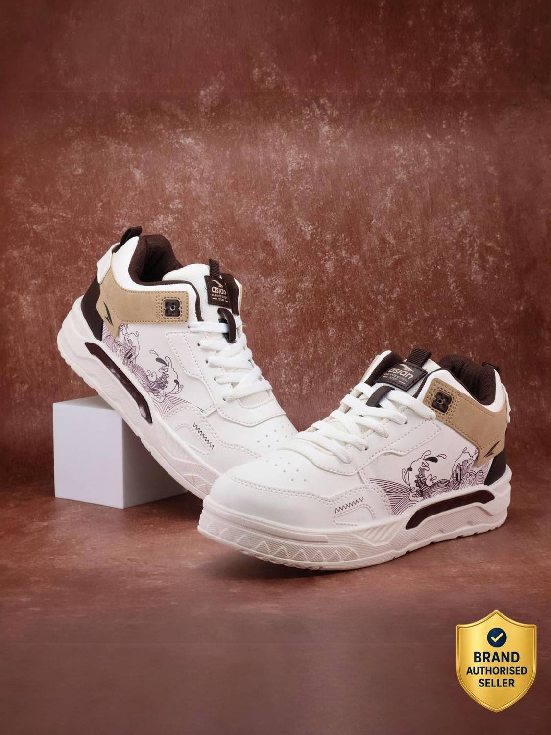Asian Printed Sneakers for Men and Boys