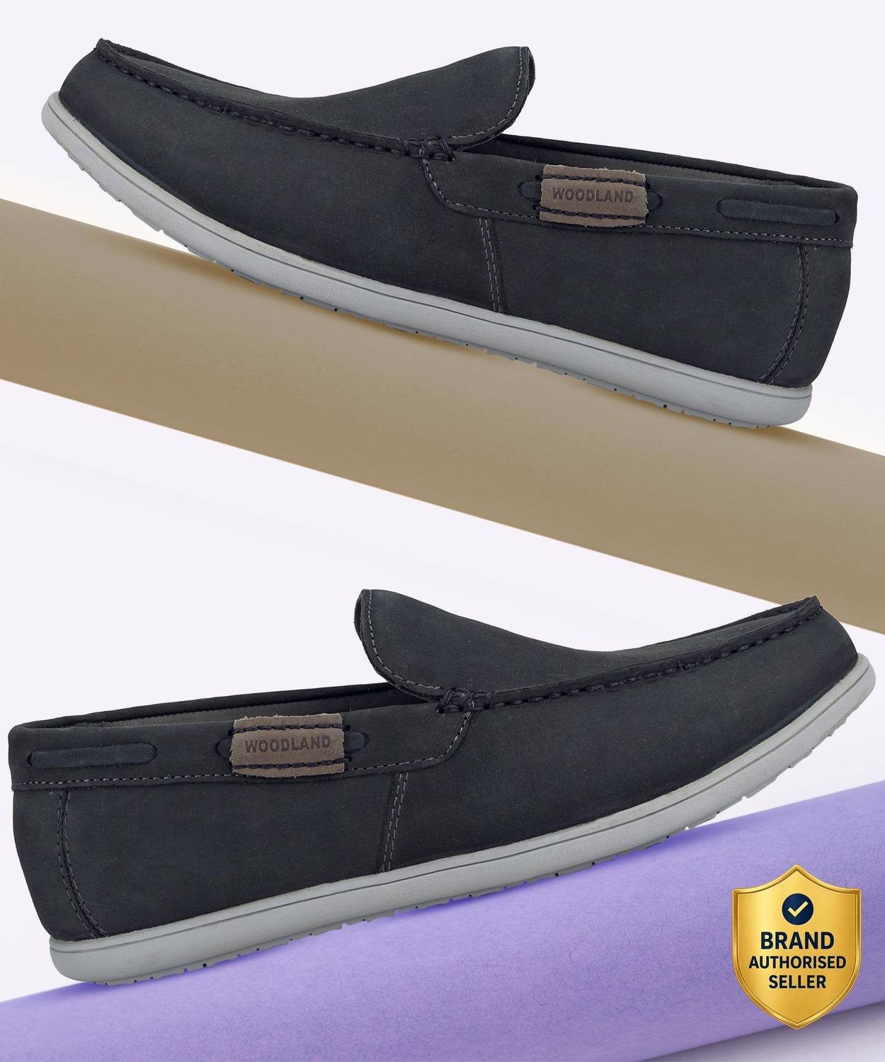 WOODLAND Men's Lightweight Slip-On Casuals - Image 1