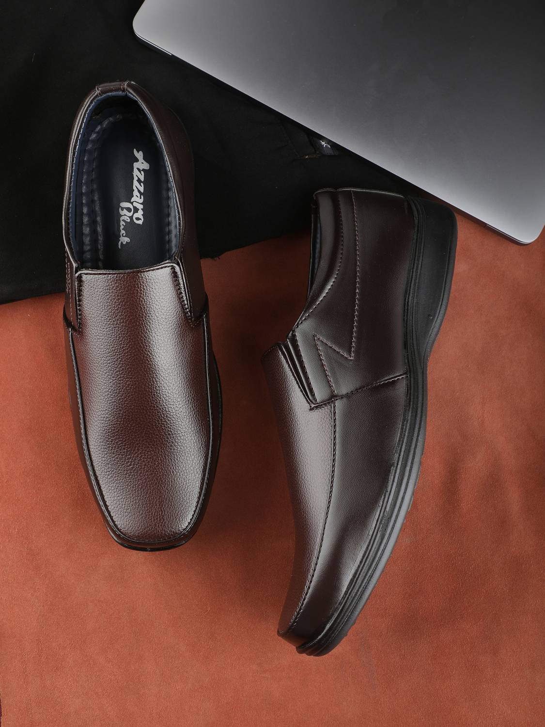 Azzaro Black Slip On For Men