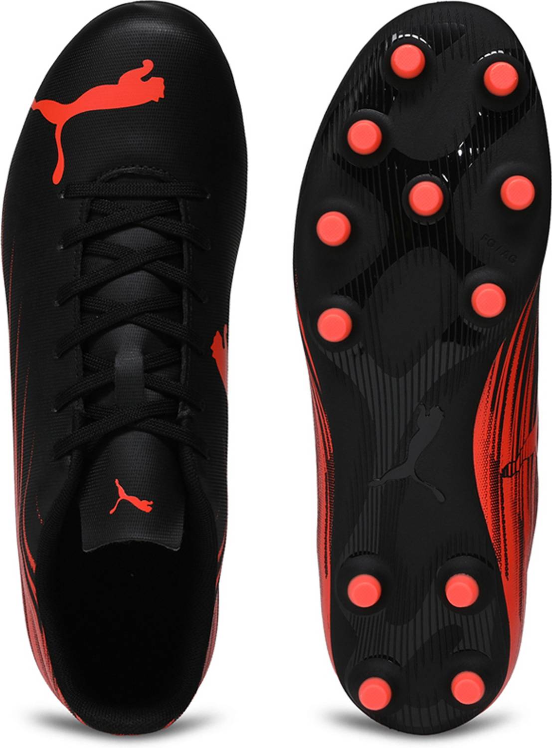 PUMA ATTACANTO II FG/AG Football Shoes For Men 3L Black - Image 5