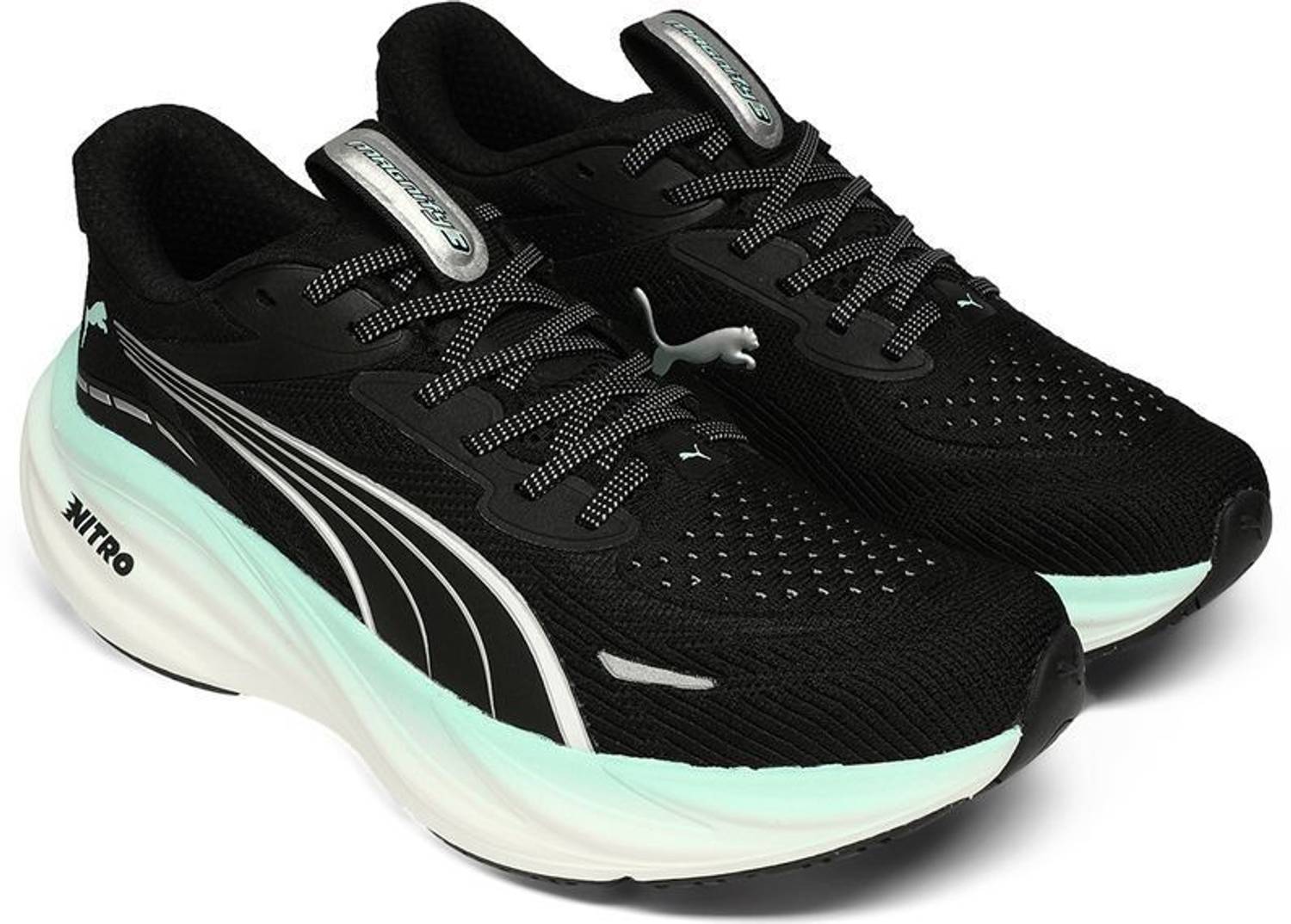 PUMA Magnify NITRO 3 Running Shoes For Women (Black , 3)