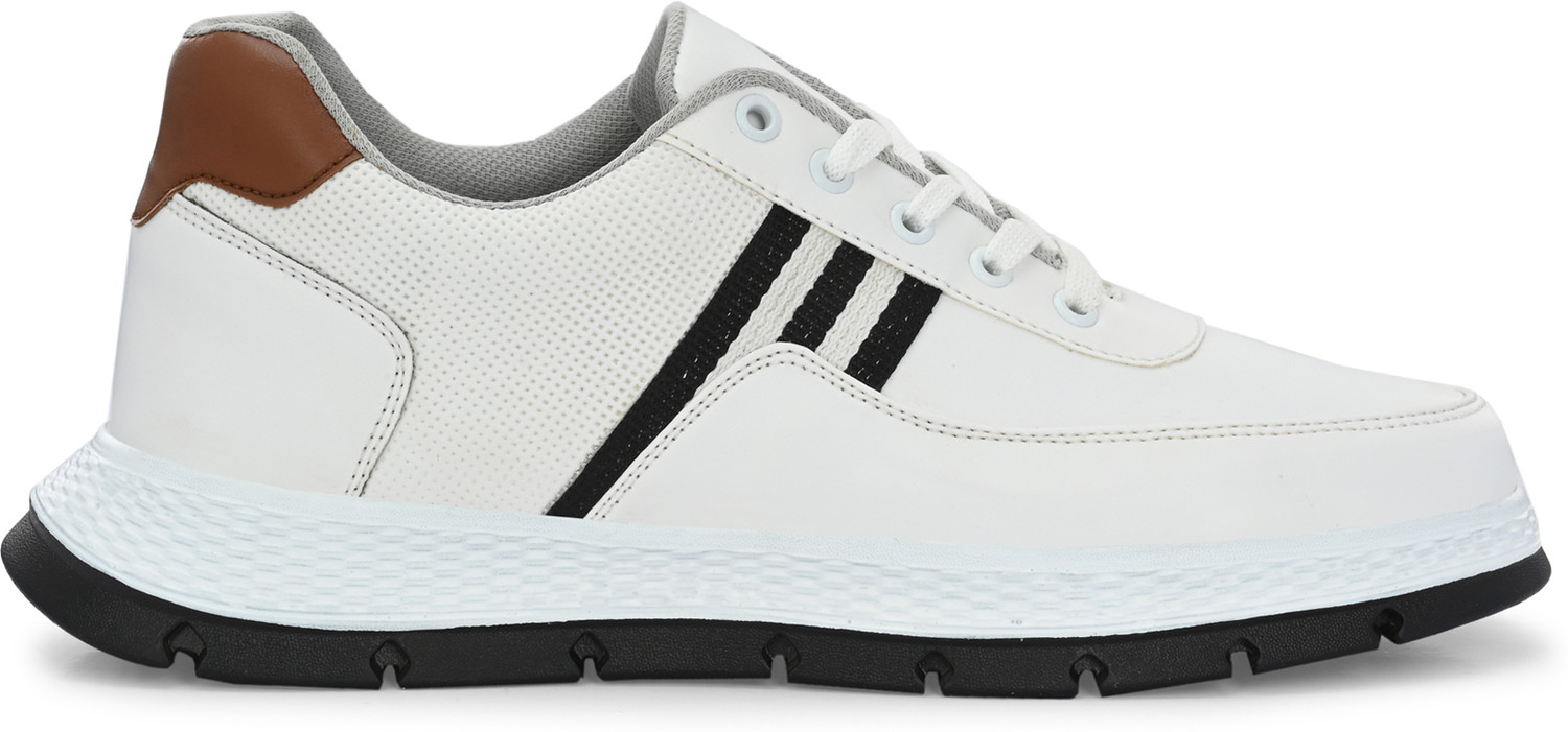 Image of Roadster Men White Running Casual Training Sports Shoes Running Shoes For Men (White, 8)