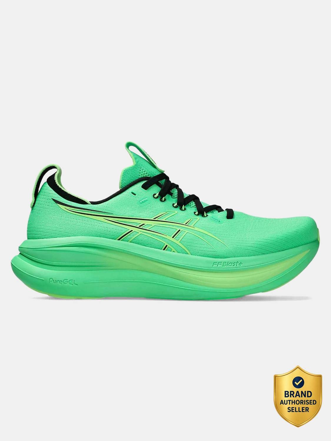 Asics GEL-NIMBUS 28 Men's Running Shoes Green - Image 1