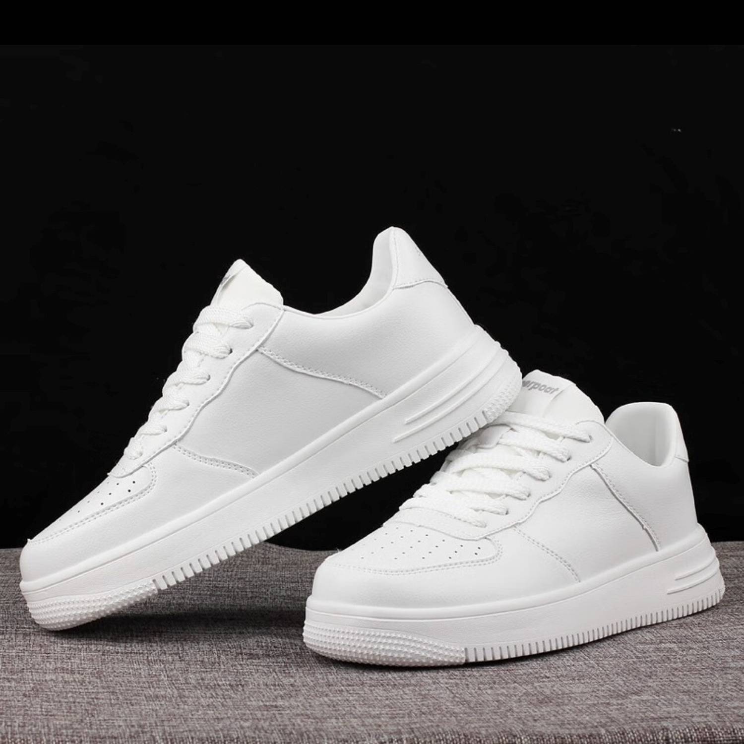 Robbie Jones Casual White Sneakers - Image 4