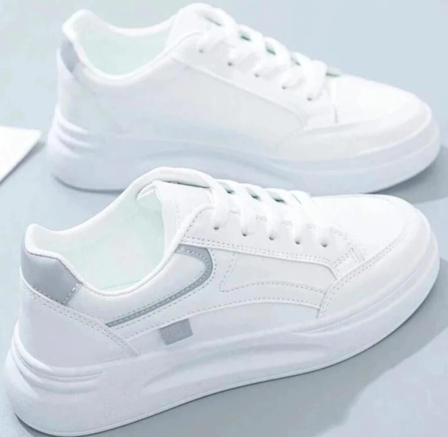 Image of KEEYLESS Trendy White Stylish Casual Shoes For Women