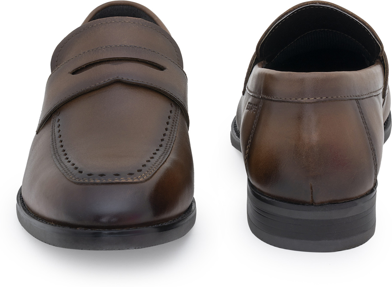 Image of RED TAPE Men's Leather Teak Shoes | Modern Classic Slip On For Men