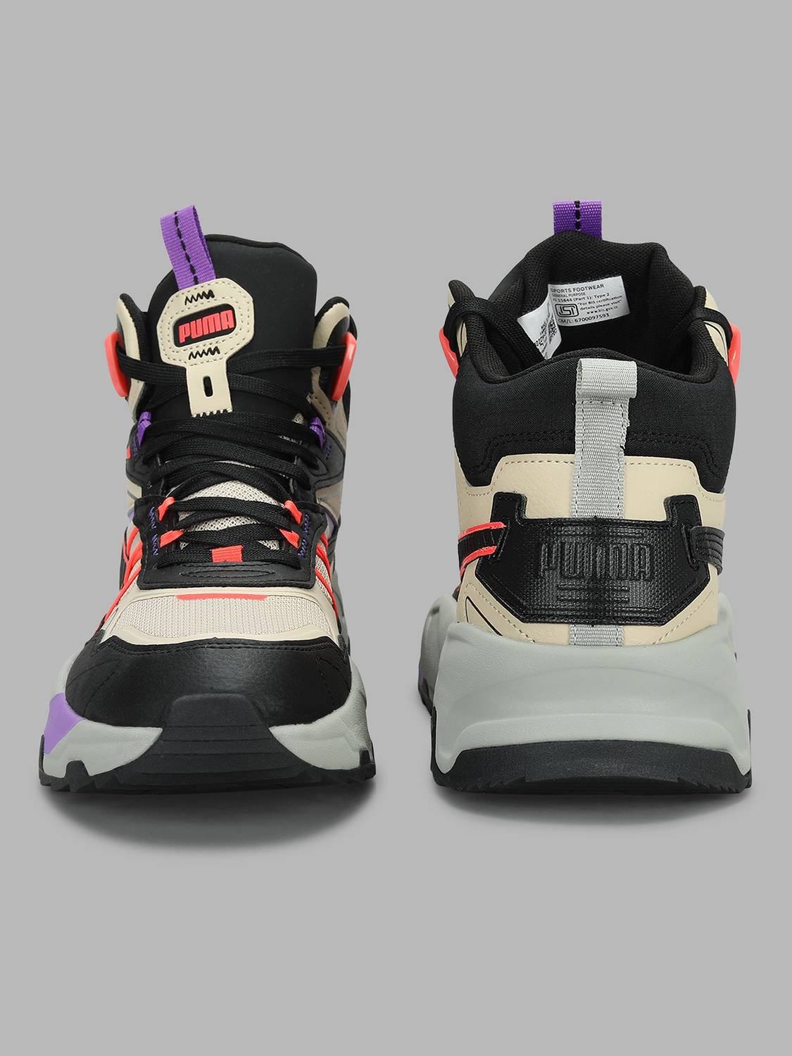 PUMA Trinity Mid Hybrid Sneakers Men Beige - Image 5